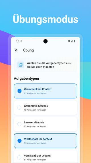 JLPT Kanji-Lernen mit Strichfolge und Bedeutungen